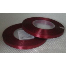Atlasa lenta, bordo, 6,5 mm x 32 m
